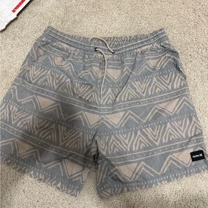 Hurley Men's Gray Patterned Board Shorts